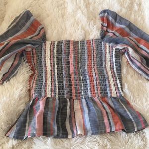 New spring peplum top from Francesca’s boutique